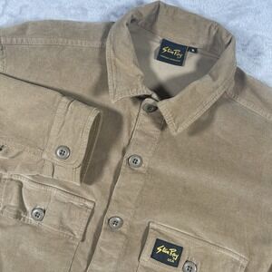 Stan Ray Corduroy CPO Workwear Shirt Shacket Men's Medium Khaki